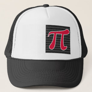 Crimson Red Pi Symbol Trucker Hat