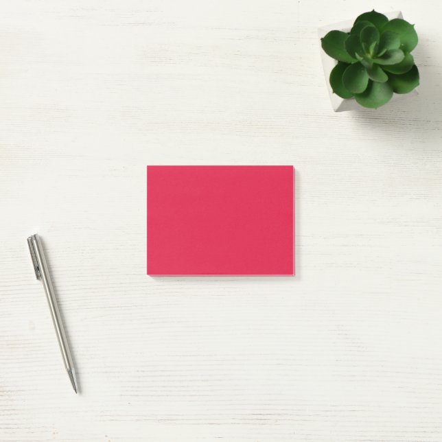 Crimson Red Post-It Notes – Customisable (Office)