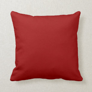 Crimson Red Solid Colour Background Cushion