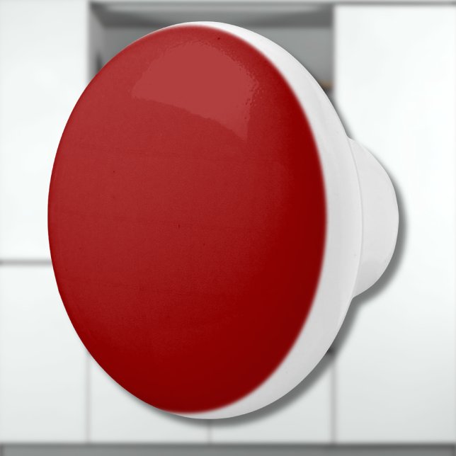 Crimson Red Solid Colour | Classic | Elegant Ceramic Knob (Creator Uploaded)