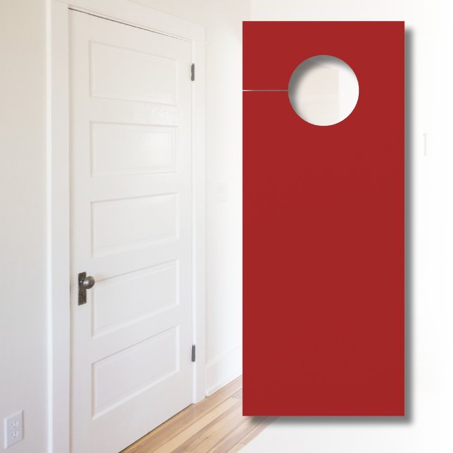 Crimson Red Solid Colour | Classic | Elegant Door Hanger (Creator Uploaded)