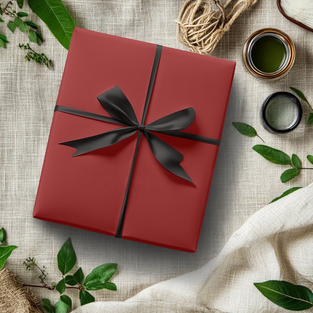Crimson Red Solid Colour | Classic | Elegant |Gift Wrapping Paper (Creator Uploaded)
