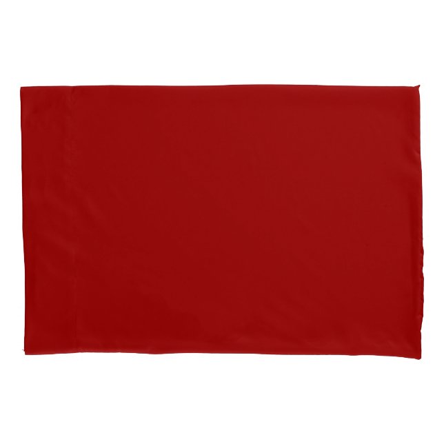 Crimson Red Solid Colour | Classic | Elegant Pillowcase (Front)
