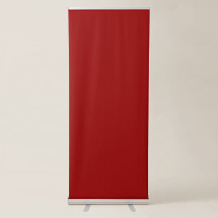 Crimson Red Solid Colour Classic Elegant Retractable Banner