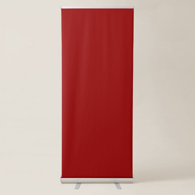 Crimson Red Solid Colour | Classic | Elegant Retractable Banner (Front)