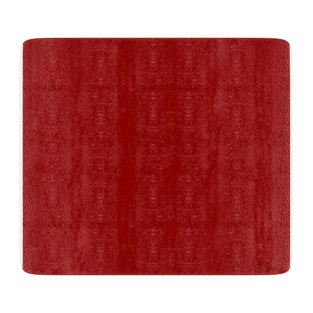 Crimson Red Solid Colour Cutting Board (Front)