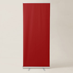 Crimson Red Solid Colour Retractable Banner