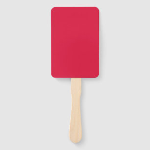 Crimson Red Square Hand Fan – Customisable