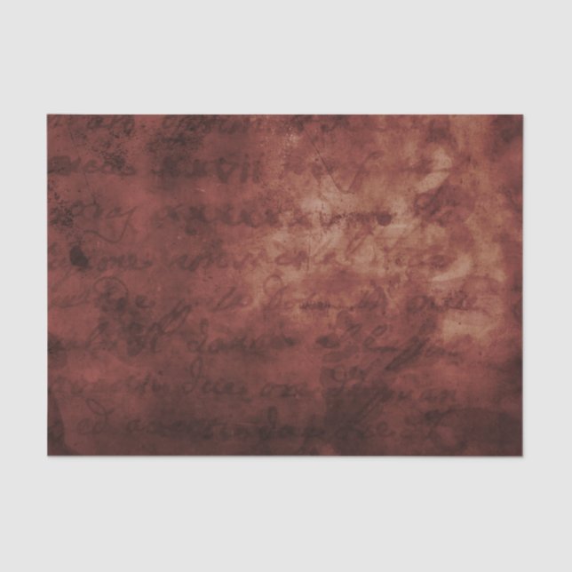 Crimson red stained parchment paper handwriting (Front)