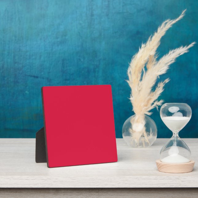 Crimson Red Tabletop Plaque – Customisable (Insitu)
