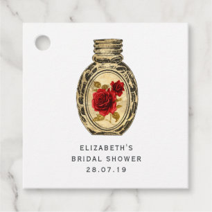 Crimson Red Witch Favour Tags