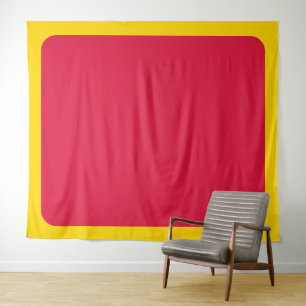 Crimson Red & Yellow Custom Tapestry