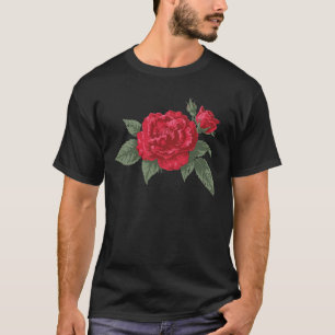 Crimson Rose Bloom T-Shirt