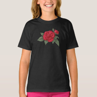 Crimson Rose Bloom T-Shirt