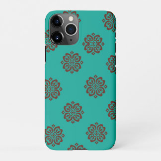 "Crimson Scrolls – Bold Elegance" iPhone 11Pro Case