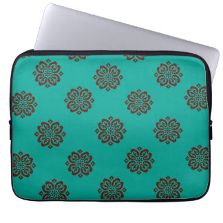 "Crimson Scrolls – Bold Elegance" Laptop Sleeve