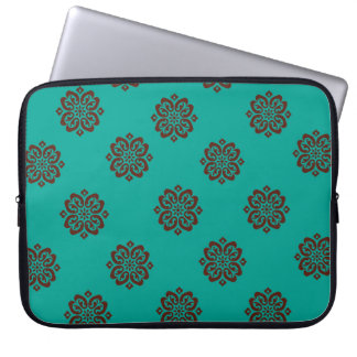 "Crimson Scrolls – Bold Elegance" Laptop Sleeve