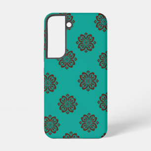 "Crimson Scrolls – Bold Elegance" Samsung Galaxy Case