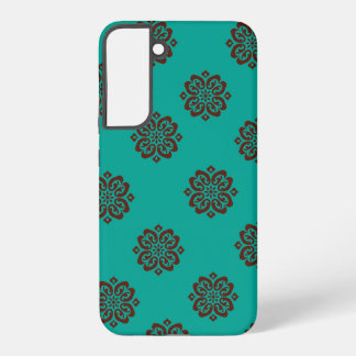 "Crimson Scrolls – Bold Elegance" Samsung Galaxy Case