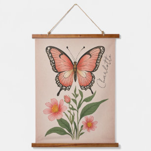 Crimson Serenade Personalised Hanging Tapestry