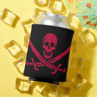 Crimson Skull & Swords Pirate flag of Calico Jack