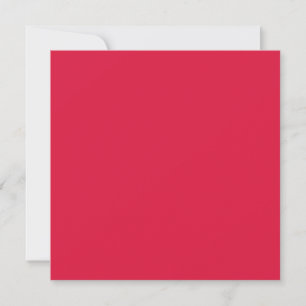 Crimson Solid Colour Classic Elegant Trendy Invitation