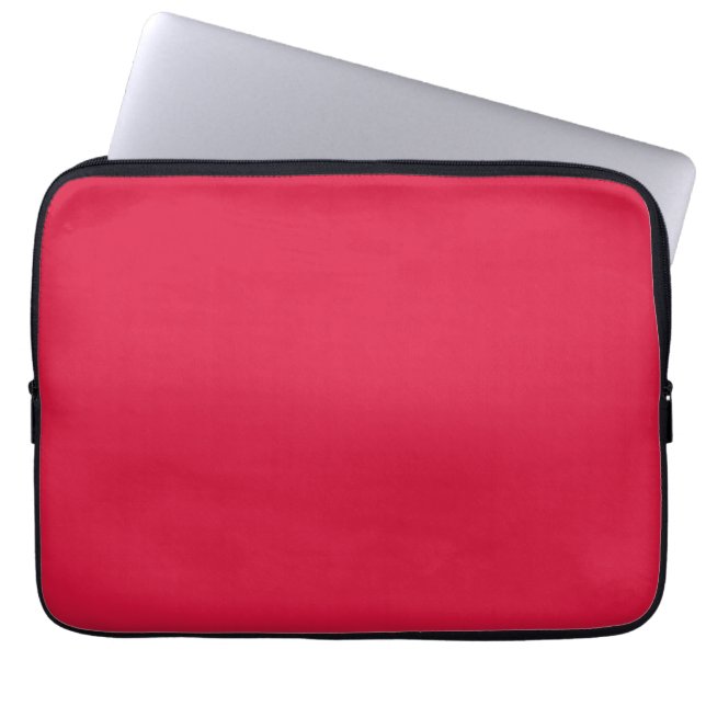 Crimson Solid Colour | Classic | Elegant | Trendy  Laptop Sleeve (Front)