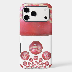 Crimson Spin – A Beautiful Red Cricket Ball Arti