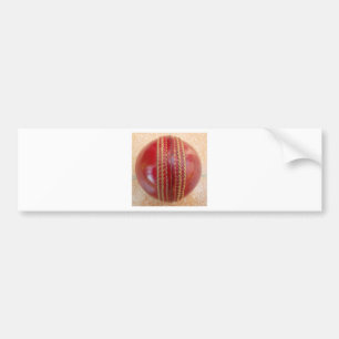 Crimson Stitch Focus: Close-Up of Cricket's Heart Bumper Sticker