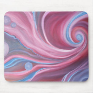 Crimson Swirl Mouse Mat