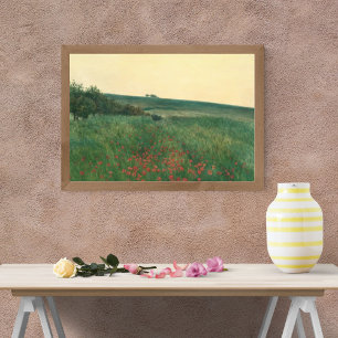Crimson Tapestry: A Field of Poppies Photo Print