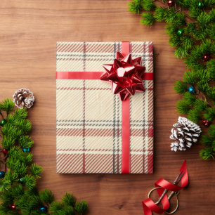 Crimson Tartan Wrapping Paper