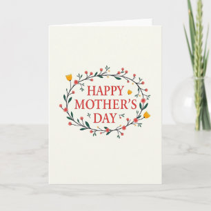 Crimson Text Mothers Day Art Card