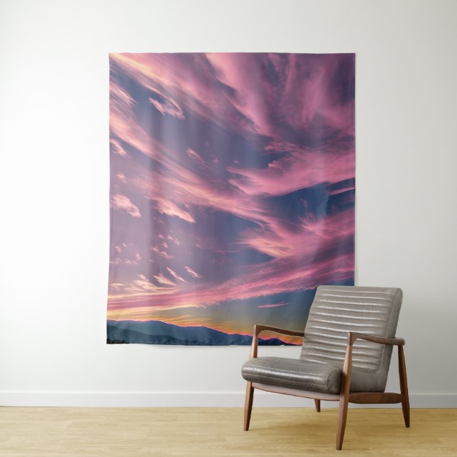 Crimson-tinged clouds tapestry (In Situ)