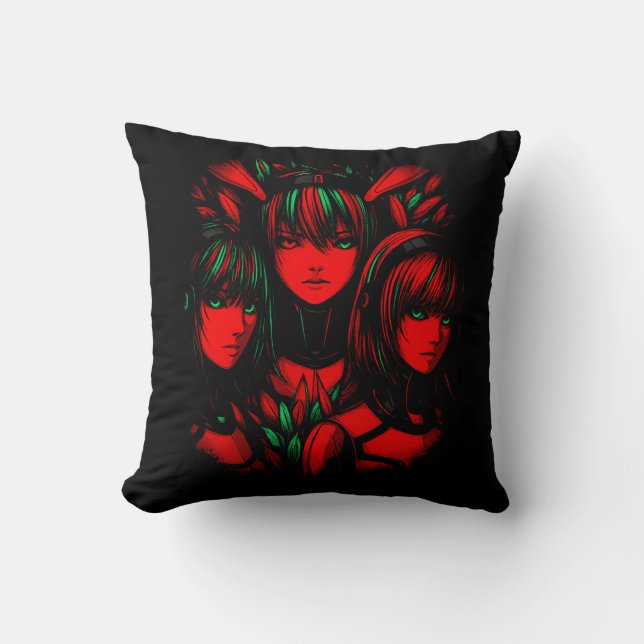 Crimson Trinity Cushion (Front)