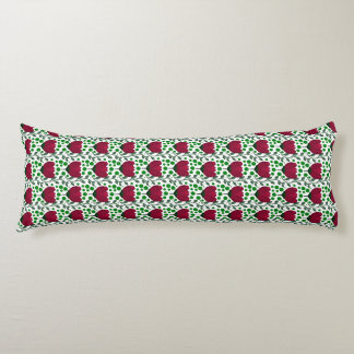 Crimson Tulip Floral Pattern | Elegant Red Body Cushion