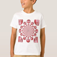 Crimson Vortex: Beautiful Red Cricket Ball Art
