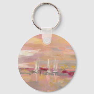 Crimson Waves Key Ring
