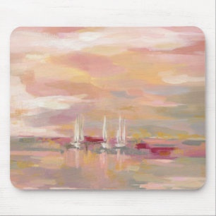 Crimson Waves Mouse Mat