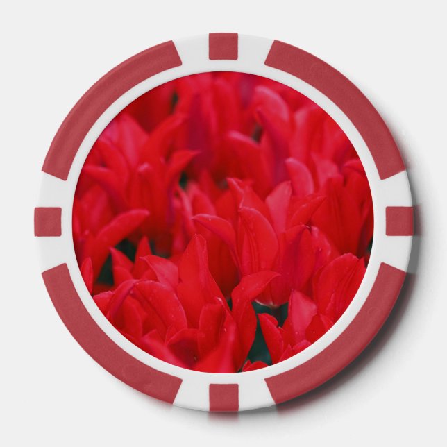 Crimson Waves  Poker Chips (Front)