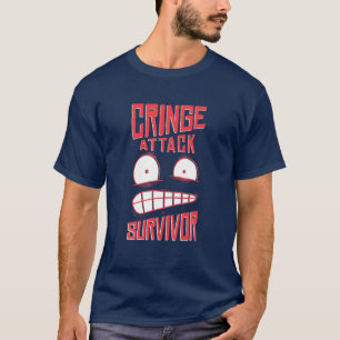 Cringe Attack Survivor Funny Pun Joke Lovers T-Shirt