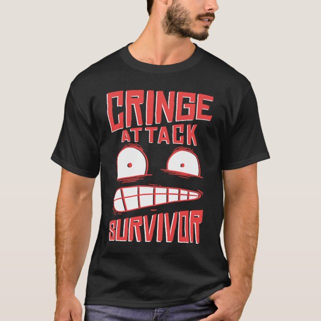 Cringe  phrase Gen Z  meme phrases Cringe T-Shirt (Front)