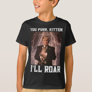 Cringy Alpha Trump Kitten Meme Cat Protector Cring T-Shirt
