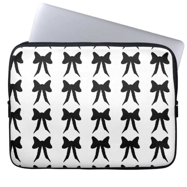 Crinkle Bows  Laptop Sleeve (Front)