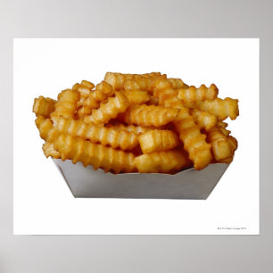 Crinkle-cut french fries poster