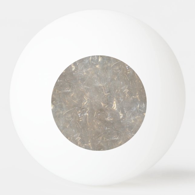 crinkled clear cellophane graphic ping pong ball (Front)