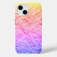 Crinkled Rainbow Paper