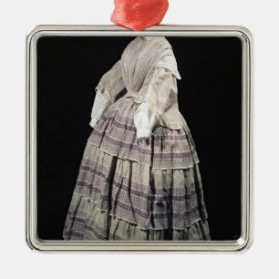 Crinoline dress, 1850-60 metal tree decoration
