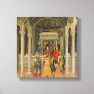 Crippled and Sick Cured at Tomb of St. Nicholas Canvas Print