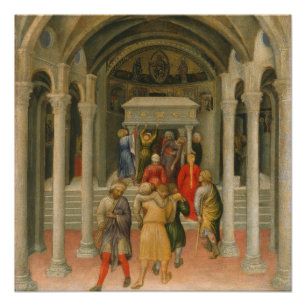 Crippled and Sick Cured at Tomb of St. Nicholas Poster